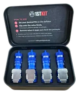 1STKIT Quick Connect Automatic Tire Deflators - Blue, Set of 4 (6-44 PSI) 3