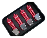 1STKIT Quick Connect Automatic Tire Deflators - Red, Set of 4 (6-44 PSI) 2